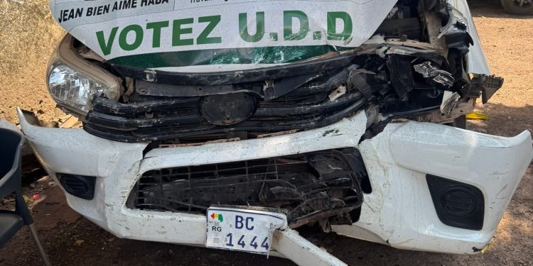 Route de Kindia : Ismaël Condé victime d’un accident et appelle à la prudence